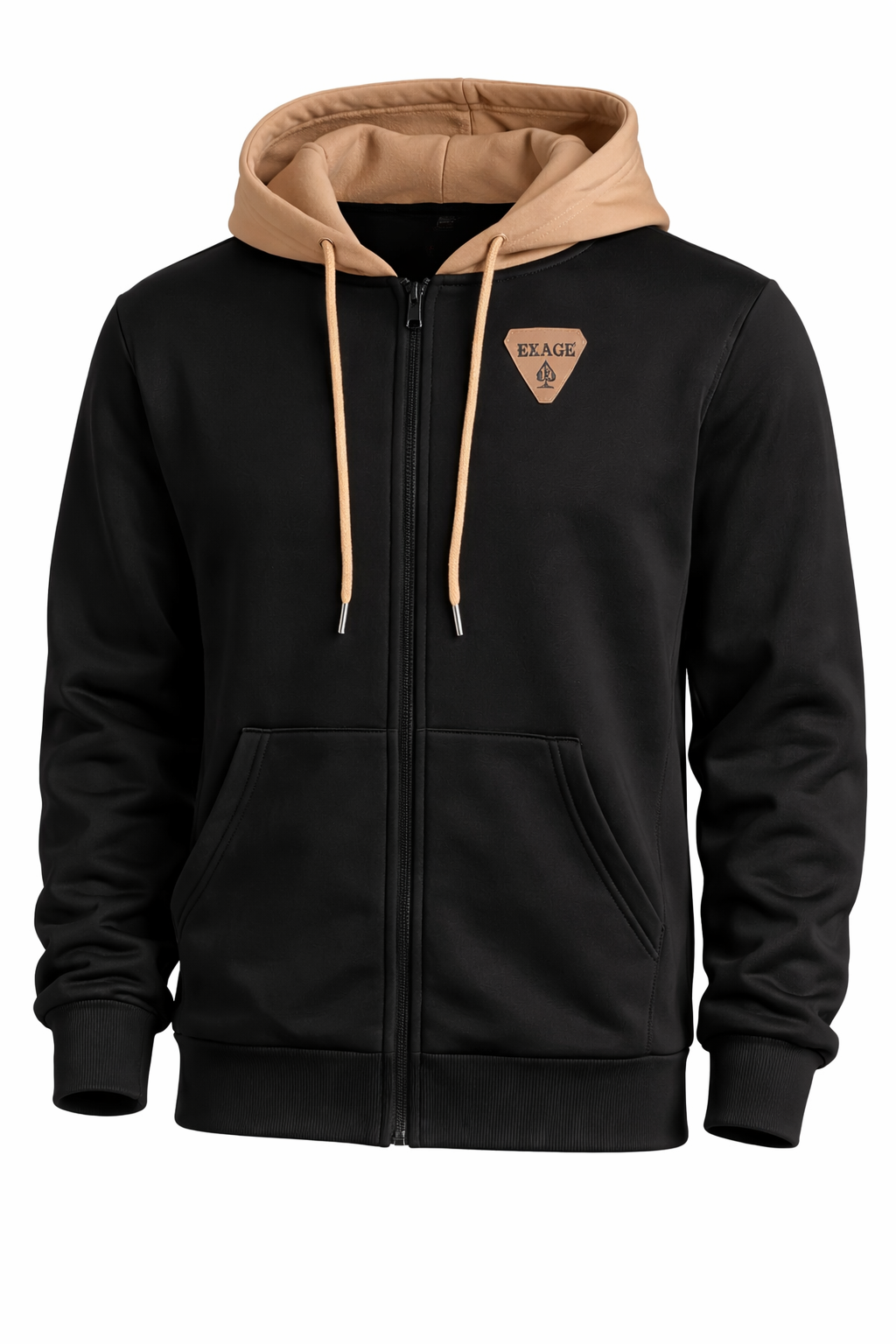 Sudadera Con Cierre y Capucha